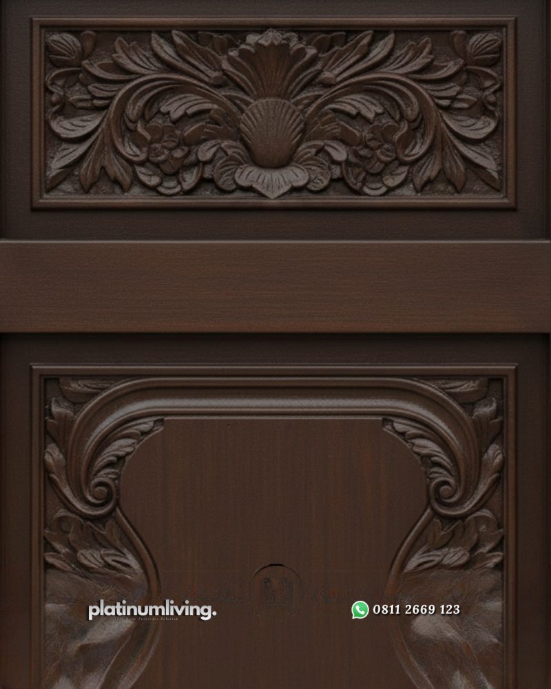 Daun pintu ukir kayu jati klasik panel praba PJ-378 platinumliving furniture jepara 4 Daun pintu ukir kayu jati klasik panel praba PJ-378 platinumliving furniture jepara 4