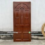 Daun pintu ukir klasik kayu jati jepara solid panel PJ-99 platinumliving furniture jepara