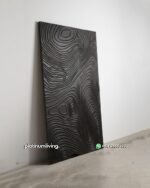 Daun pintu ukir modern CNC 3d wafe double besar kecil PJ-383 platinumliving furniture jepara - Gambar 2