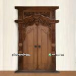 Gebyok jati jepara ukiran jawa 2 daun swing PJ-213 platinumliving furniture jepara