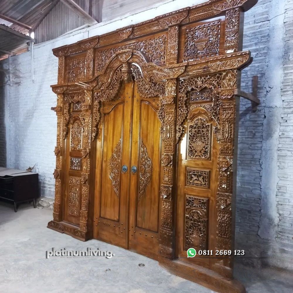 Gebyok jawa kayu jati jepara ukir ethnik PJ-214 platinumliving furniture jepara 2 Gebyok jawa kayu jati jepara ukir ethnik PJ-214 platinumliving furniture jepara 2