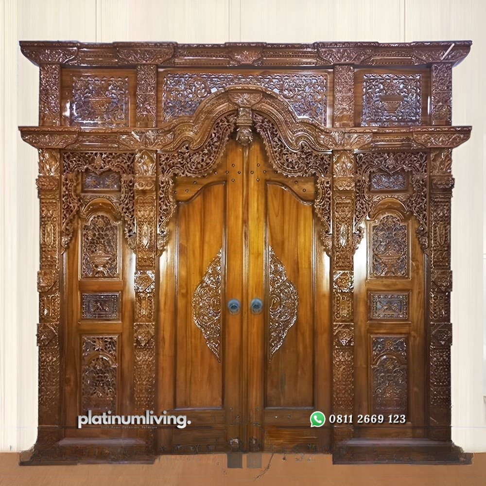 Gebyok jawa kayu jati jepara ukir ethnik PJ-214 platinumliving furniture jepara 1 Gebyok jawa kayu jati jepara ukir ethnik PJ-214 platinumliving furniture jepara 1