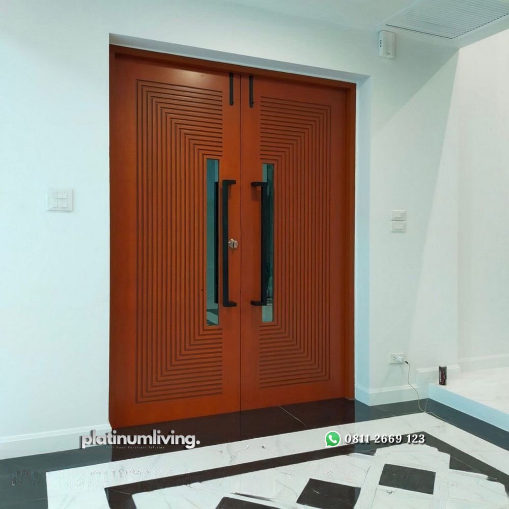 Kusen 2 Pintu jati minimalis garis kombinasi panel kaca PJ-326 platinumliving furniture jepara 3 Kusen 2 Pintu jati minimalis garis kombinasi panel kaca PJ-326 platinumliving furniture jepara 3