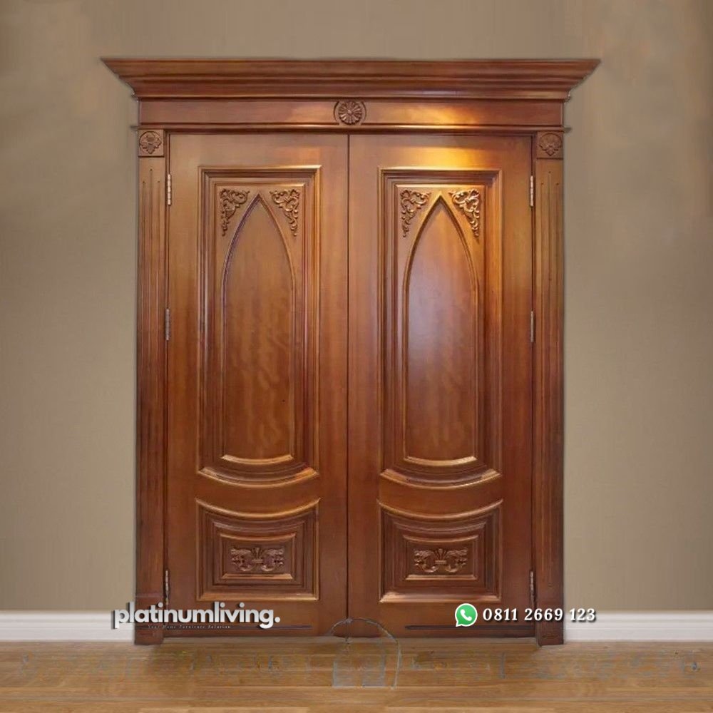 Kusen pintu jati jepara 2 daun klasik ukir mewah PJ-133 platinumliving furniture jepara 1 Kusen pintu jati jepara 2 daun klasik ukir mewah PJ-133 platinumliving furniture jepara 1