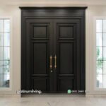 Kusen pintu jati klasik 2 daun black doff PJ-342 platinumliving furniture jepara