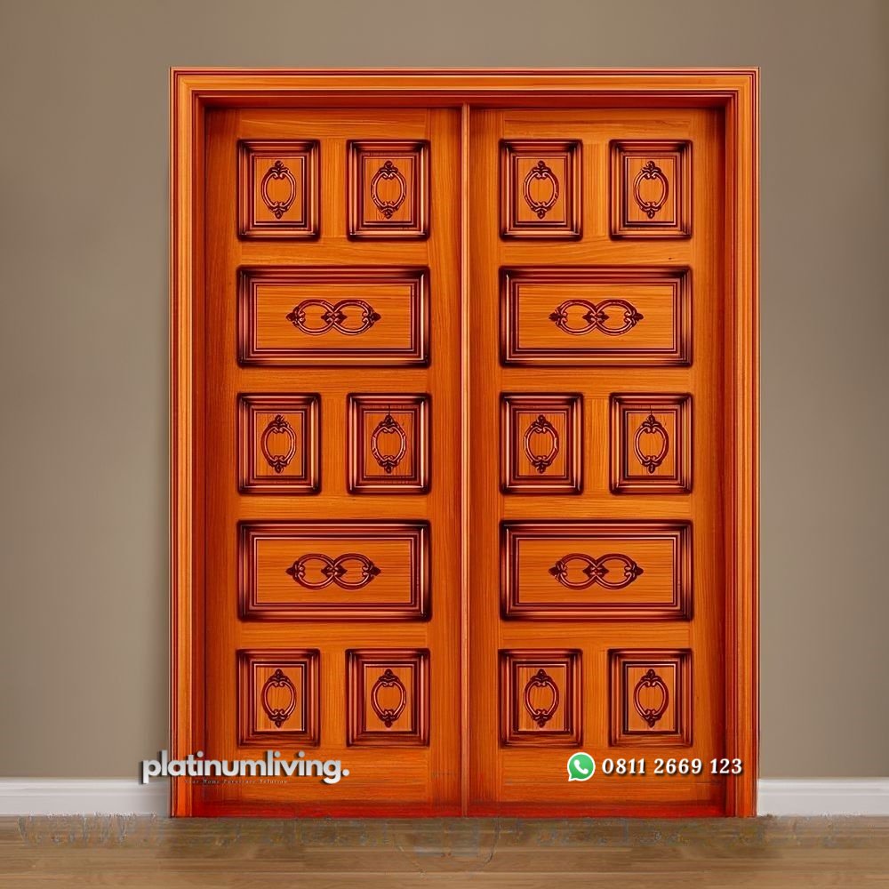 Kusen pintu jati panel klasik ukiran daun ganda PJ-237 platinumliving furniture jepara 1 Kusen pintu jati panel klasik ukiran daun ganda PJ-237 platinumliving furniture jepara 1