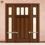 Kusen pintu jendela kanan kiri 1 daun kayu jati PJ-268 platinumliving furniture jepara
