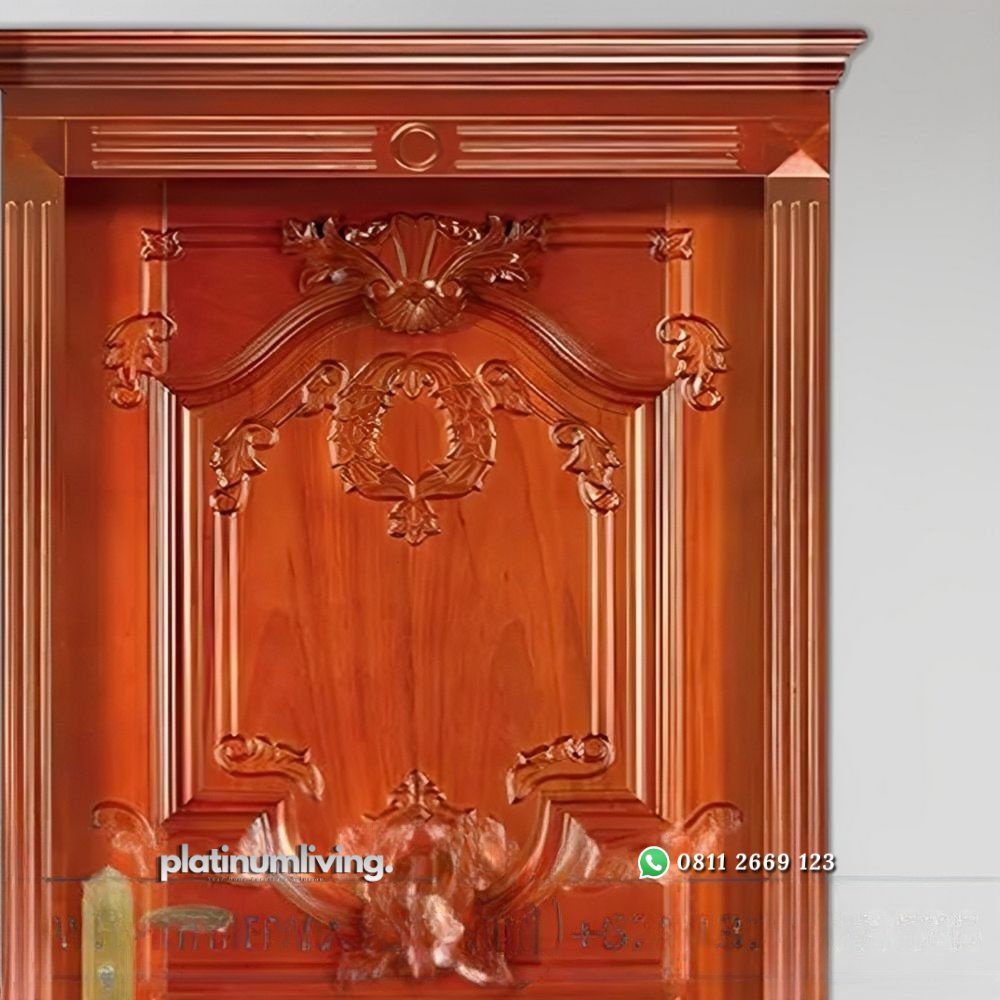 Kusen pintu kamar klasik ukir jepara daun tunggal PJ-129 platinumliving furniture jepara 2 Kusen pintu kamar klasik ukir jepara daun tunggal PJ-129 platinumliving furniture jepara 2