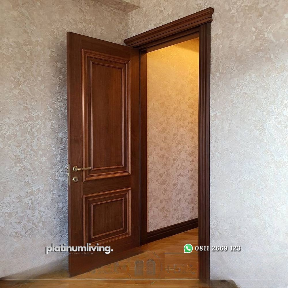 Kusen pintu kayu jati klasik jepara daun single PJ-161 platinumliving furniture jepara 2 Kusen pintu kayu jati klasik jepara daun single PJ-161 platinumliving furniture jepara 2