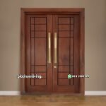 Kusen Pintu kayu jati minimalis daun double PJ-159 platinumliving furniture jepara