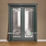Kusen pintu klasik mewah 2 daun plus kaca finishing duco PJ-154 platinumliving furniture jepara