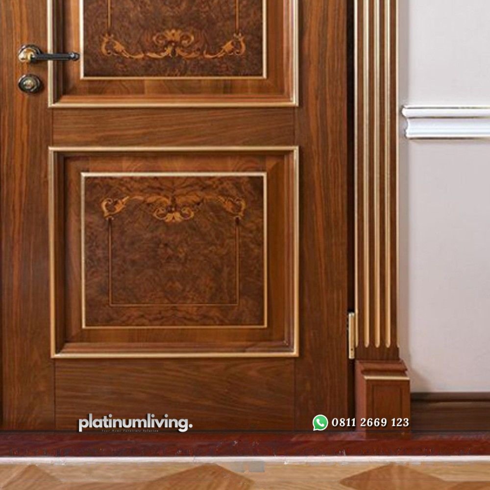 Kusen pintu ukir mewah kayu jati 1 daun PJ-127 platinumliving furniture jepara 3 Kusen pintu ukir mewah kayu jati 1 daun PJ-127 platinumliving furniture jepara 3