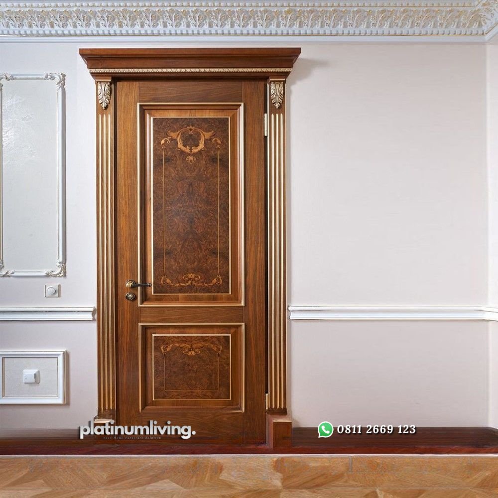 Kusen pintu ukir mewah kayu jati 1 daun PJ-127 platinumliving furniture jepara 1 Kusen pintu ukir mewah kayu jati 1 daun PJ-127 platinumliving furniture jepara 1