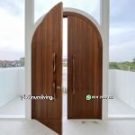 Kusen pintu utama & balkon jati 2 daun lengkung PJ-66 platinumliving furniture jepara