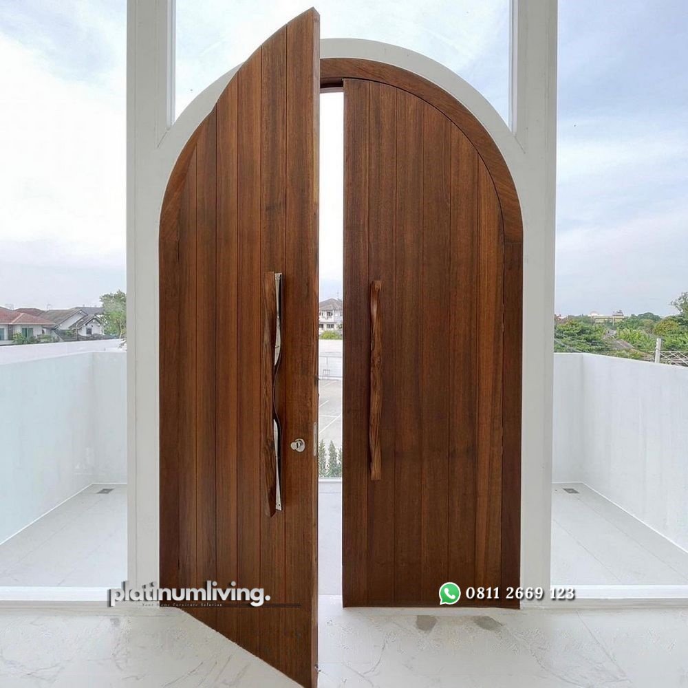 Kusen pintu utama & balkon jati 2 daun lengkung PJ-66 platinumliving furniture jepara 1 Kusen pintu utama & balkon jati 2 daun lengkung PJ-66 platinumliving furniture jepara 1