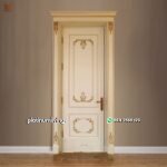 Pintu 1 daun ukir jepara klasik mewah cat duco PJ-209 platinumliving furniture jepara