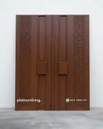 Pintu 2 daun kayu jati Zen Lattice modern PJ-382 platinumliving furniture jepara