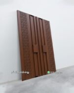 Pintu 2 daun kayu jati Zen Lattice modern PJ-382 platinumliving furniture jepara - Gambar 2