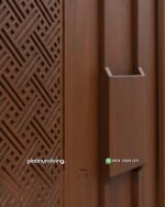 Pintu 2 daun kayu jati Zen Lattice modern PJ-382 platinumliving furniture jepara - Gambar 3