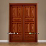 Pintu depan rumah daun ganda kayu jati jepara PJ-238 platinumliving furniture jepara