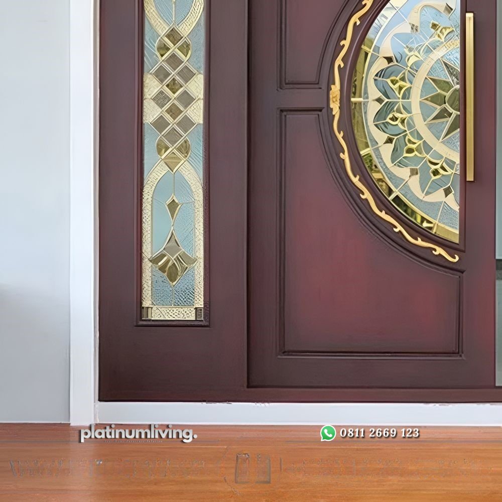 Pintu depan rumah jati klasik 2 daun jendela ganda PJ-176 platinumliving furniture jepara 2 Pintu depan rumah jati klasik 2 daun jendela ganda PJ-176 platinumliving furniture jepara 2
