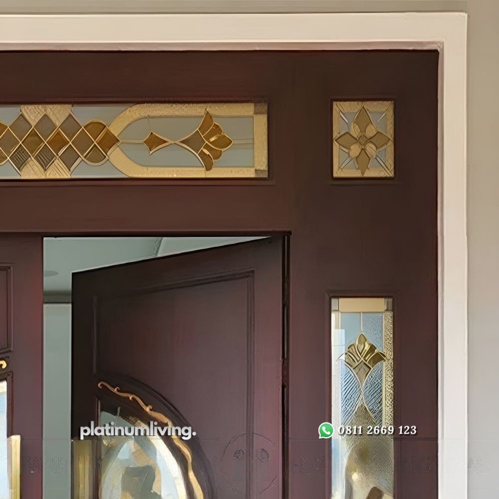 Pintu depan rumah jati klasik 2 daun jendela ganda PJ-176 platinumliving furniture jepara 3 Pintu depan rumah jati klasik 2 daun jendela ganda PJ-176 platinumliving furniture jepara 3