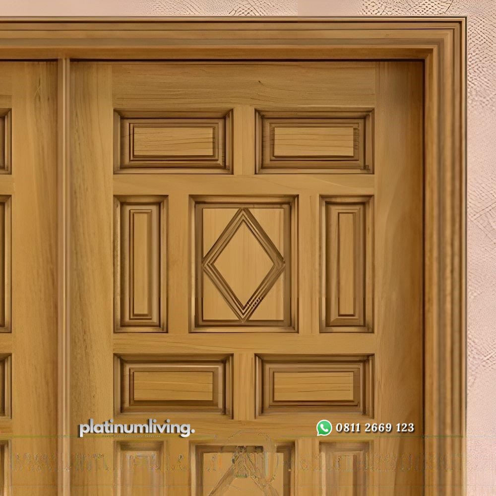 Pintu double kayu jati solid panel klasik PJ-187 platinumliving furniture jepara 2 Pintu double kayu jati solid panel klasik PJ-187 platinumliving furniture jepara 2