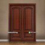 Pintu double klasik kayu jati jepara panel solid PJ-222 platinumliving furniture jepara