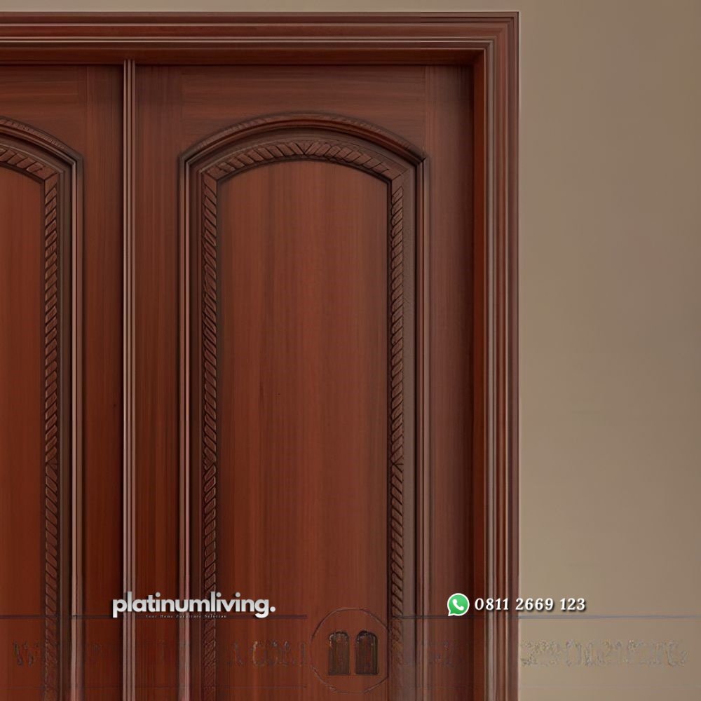 Pintu double klasik kayu jati jepara panel solid PJ-222 platinumliving furniture jepara 2 Pintu double klasik kayu jati jepara panel solid PJ-222 platinumliving furniture jepara 2