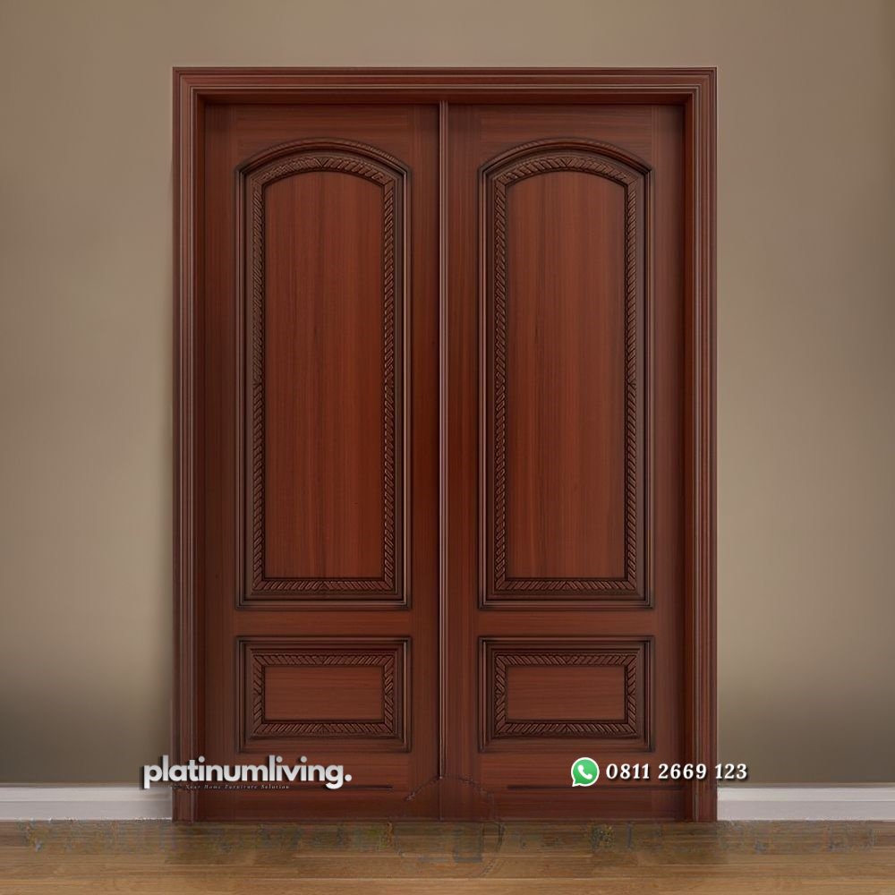 Pintu double klasik kayu jati jepara panel solid PJ-222 platinumliving furniture jepara 1 Pintu double klasik kayu jati jepara panel solid PJ-222 platinumliving furniture jepara 1