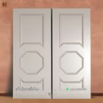Pintu double panel kayu solid finshing duco putih PJ-254 platinumliving furniture jepara