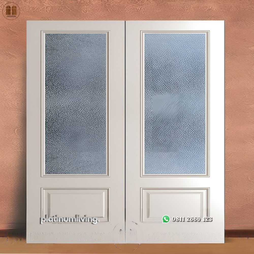 Pintu ganda cat duco panel kaca buram moden klasik PJ-252 platinumliving furniture jepara 1 Pintu ganda cat duco panel kaca buram moden klasik PJ-252 platinumliving furniture jepara 1