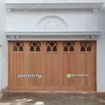 Pintu garasi jati jepara klasik sliding tikung PJ-95 platinumliving furniture jepara