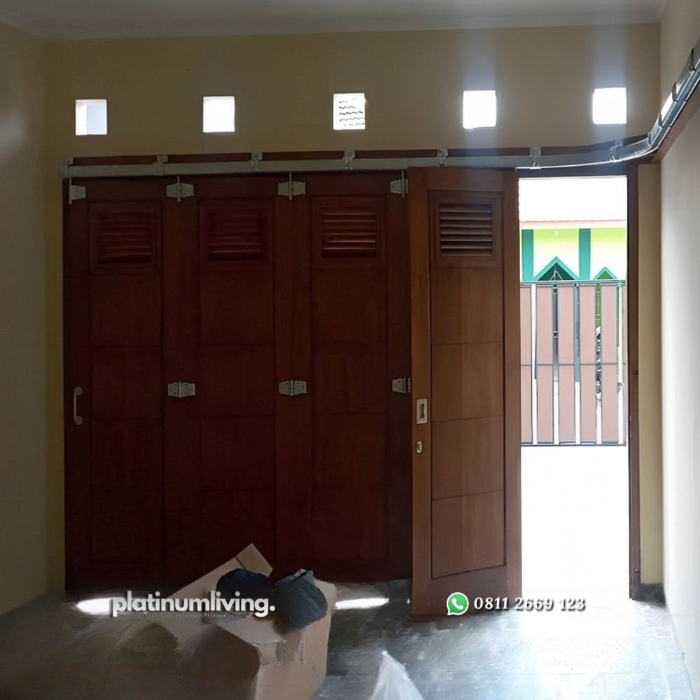 Pintu garasi kayu jati dorong tikung minimalis PJ-94 platinumliving furniture jepara 4 Pintu garasi kayu jati dorong tikung minimalis PJ-94 platinumliving furniture jepara 4