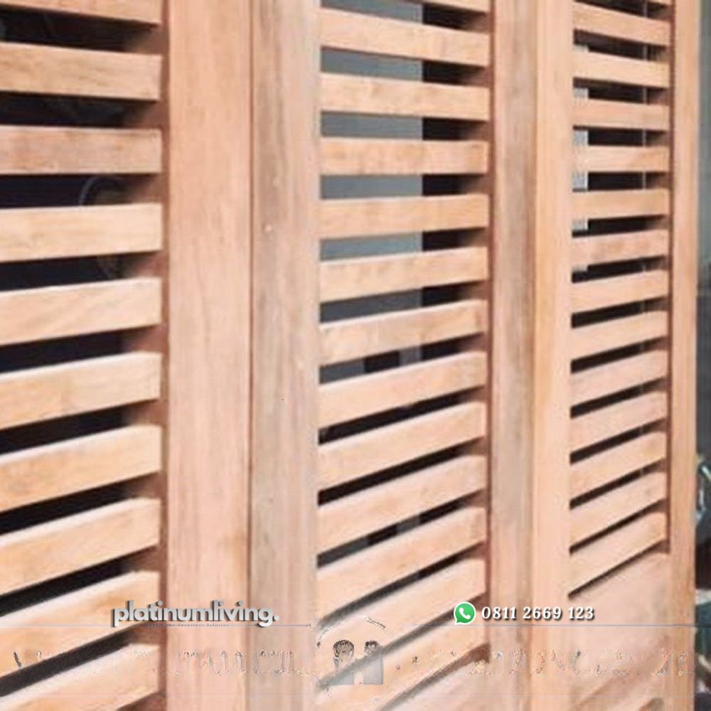 Pintu garasi kayu jati minimalis sliding tikung PJ-75 platinumliving furniture jepara 4 Pintu garasi kayu jati minimalis sliding tikung PJ-75 platinumliving furniture jepara 4