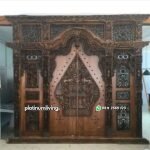 Pintu gebyok jati jepara ukiran wayang kelir 3d PJ-79 platinumliving furniture jepara