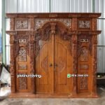 Pintu gebyok jawa ukir tradisional kayu jati jepara PJ-81 platinumliving furniture jepara