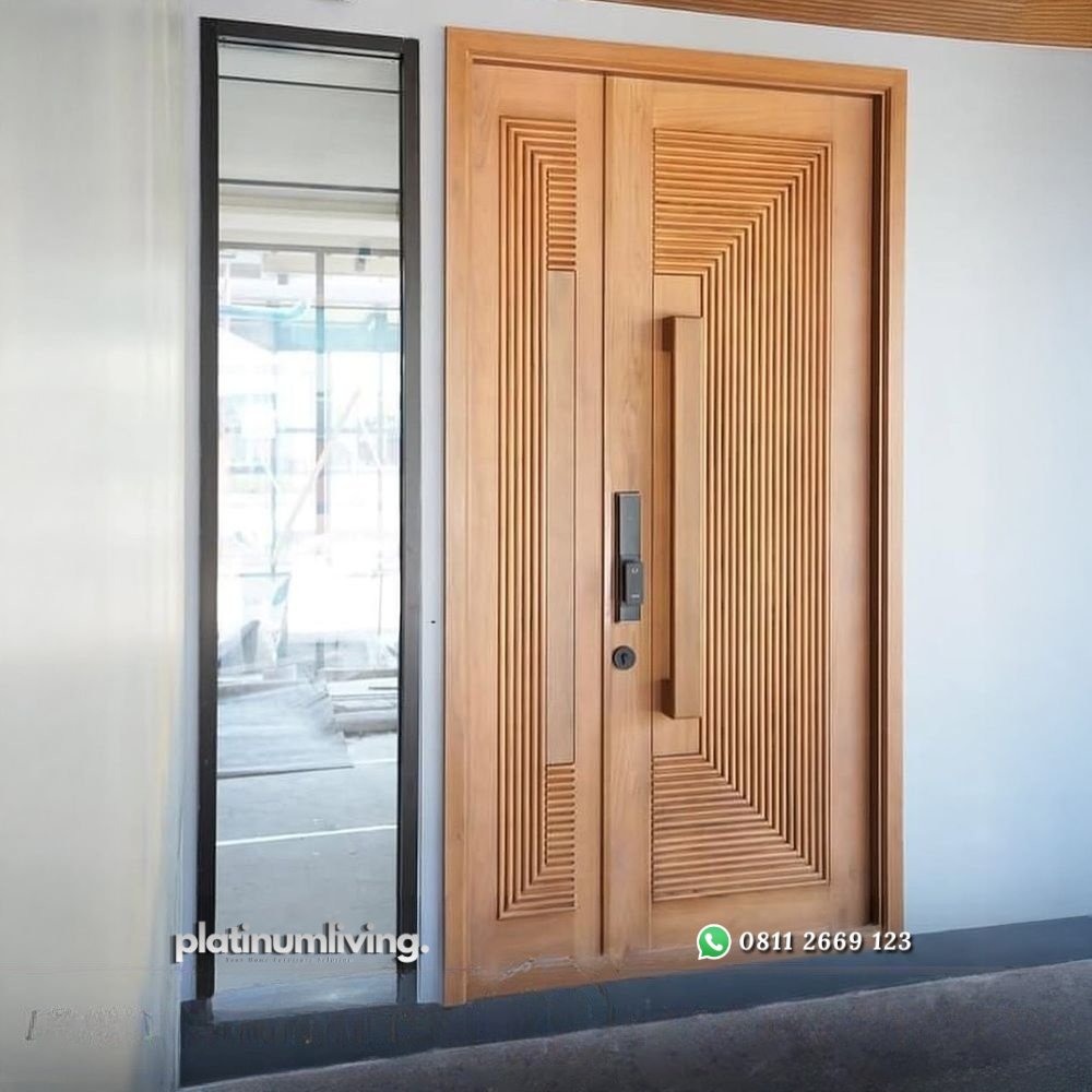 Pintu jati 2 daun mother and son modern minimalis PJ-354 platinumliving furniture jepara 2 Pintu jati 2 daun mother and son modern minimalis PJ-354 platinumliving furniture jepara 2