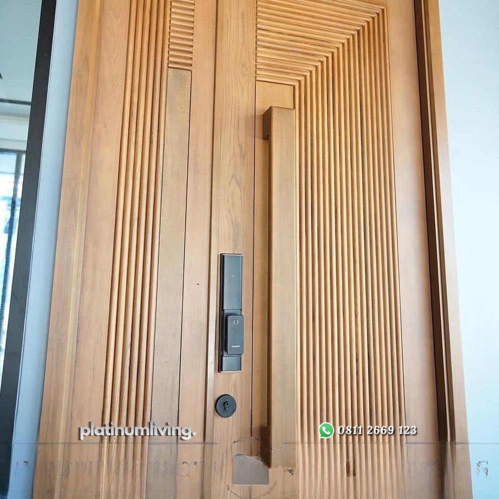Pintu jati 2 daun mother and son modern minimalis PJ-354 platinumliving furniture jepara 4 Pintu jati 2 daun mother and son modern minimalis PJ-354 platinumliving furniture jepara 4