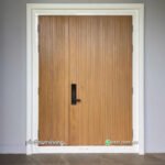 Pintu jati double besar kecil minimalis modern PJ-18 platinumliving furniture jepara