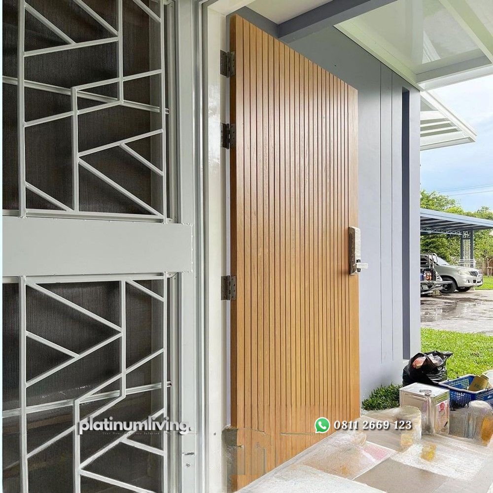 Pintu jati double besar kecil minimalis modern PJ-18 platinumliving furniture jepara 3 Pintu jati double besar kecil minimalis modern PJ-18 platinumliving furniture jepara 3
