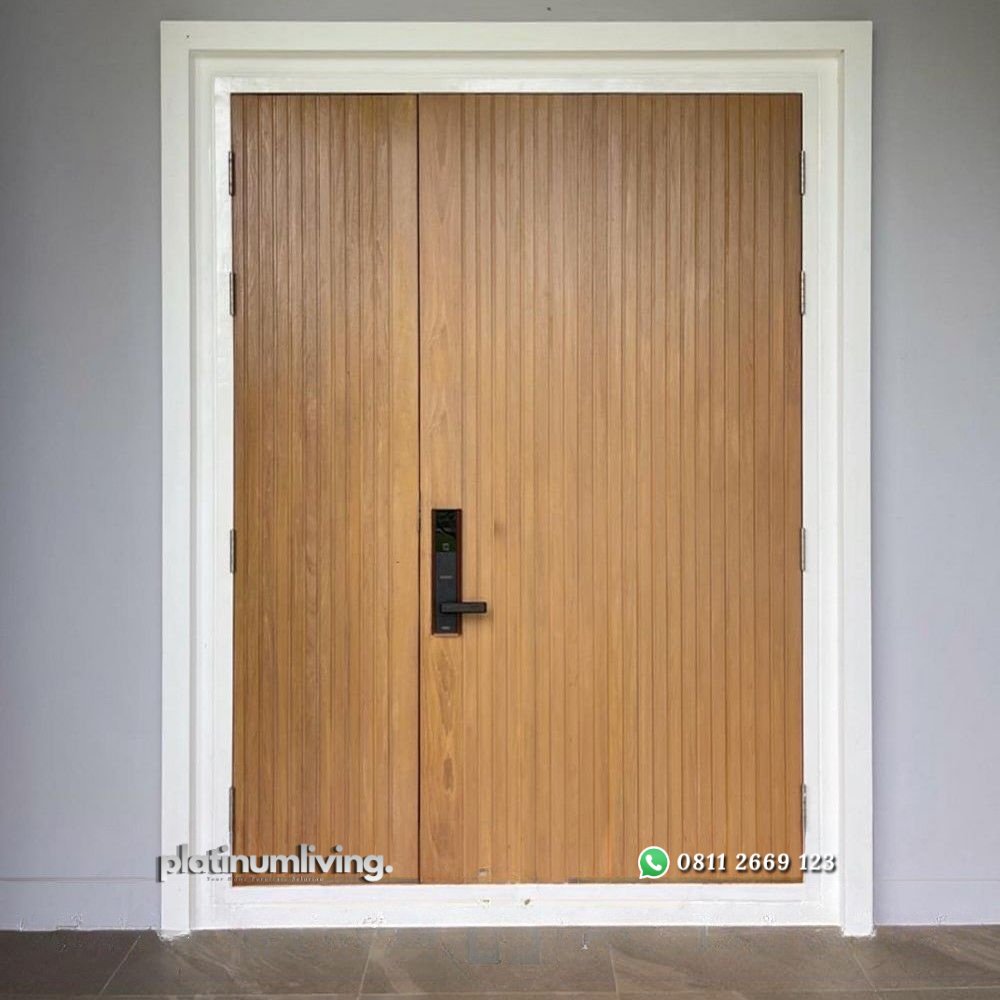 Pintu jati double besar kecil minimalis modern PJ-18 platinumliving furniture jepara 1 Pintu jati double besar kecil minimalis modern PJ-18 platinumliving furniture jepara 1