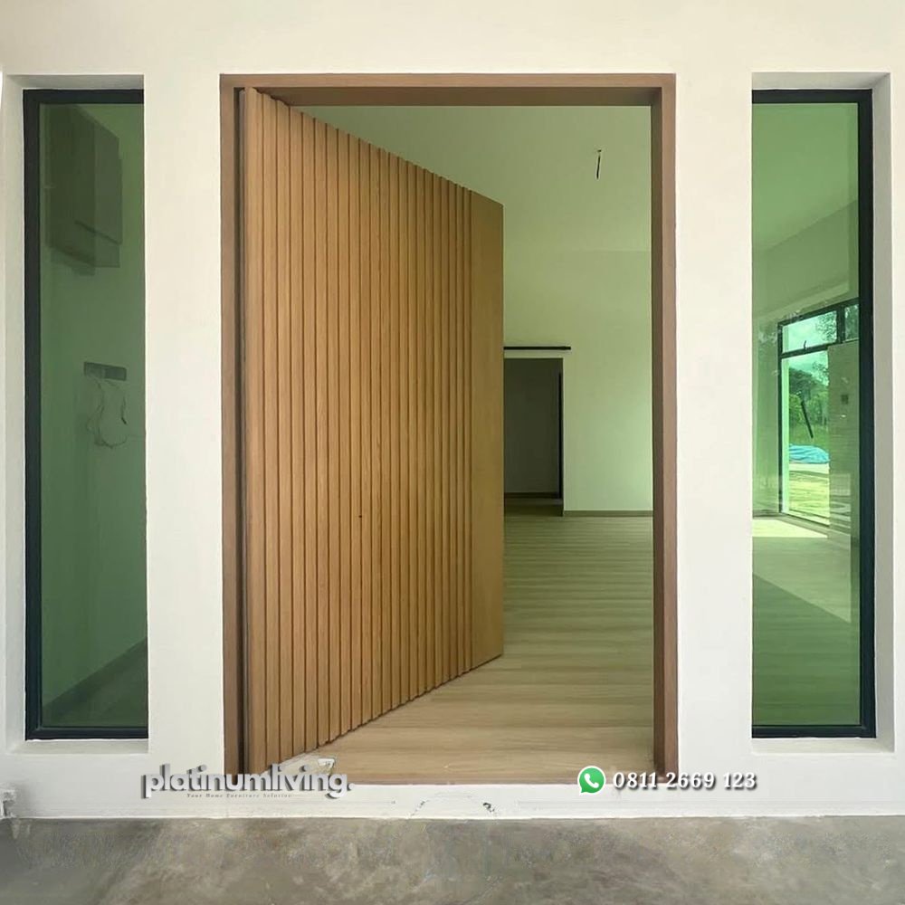 Pintu jati jepara minimalis engsel pivot 1 daun PJ-350 platinumliving furniture jepara 2 Pintu jati jepara minimalis engsel pivot 1 daun PJ-350 platinumliving furniture jepara 2