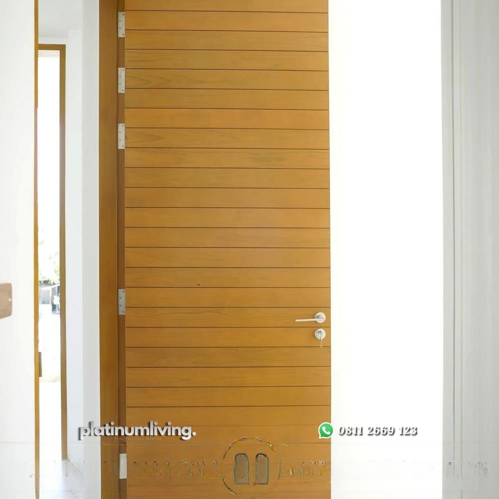 Pintu jati jepara salur horizontal minimalis 1 daun PJ-357 platinumliving furniture jepara 4 Pintu jati jepara salur horizontal minimalis 1 daun PJ-357 platinumliving furniture jepara 4