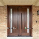Pintu jati kupu tarung minimalis modern PJ-10 platinumliving furniture jepara