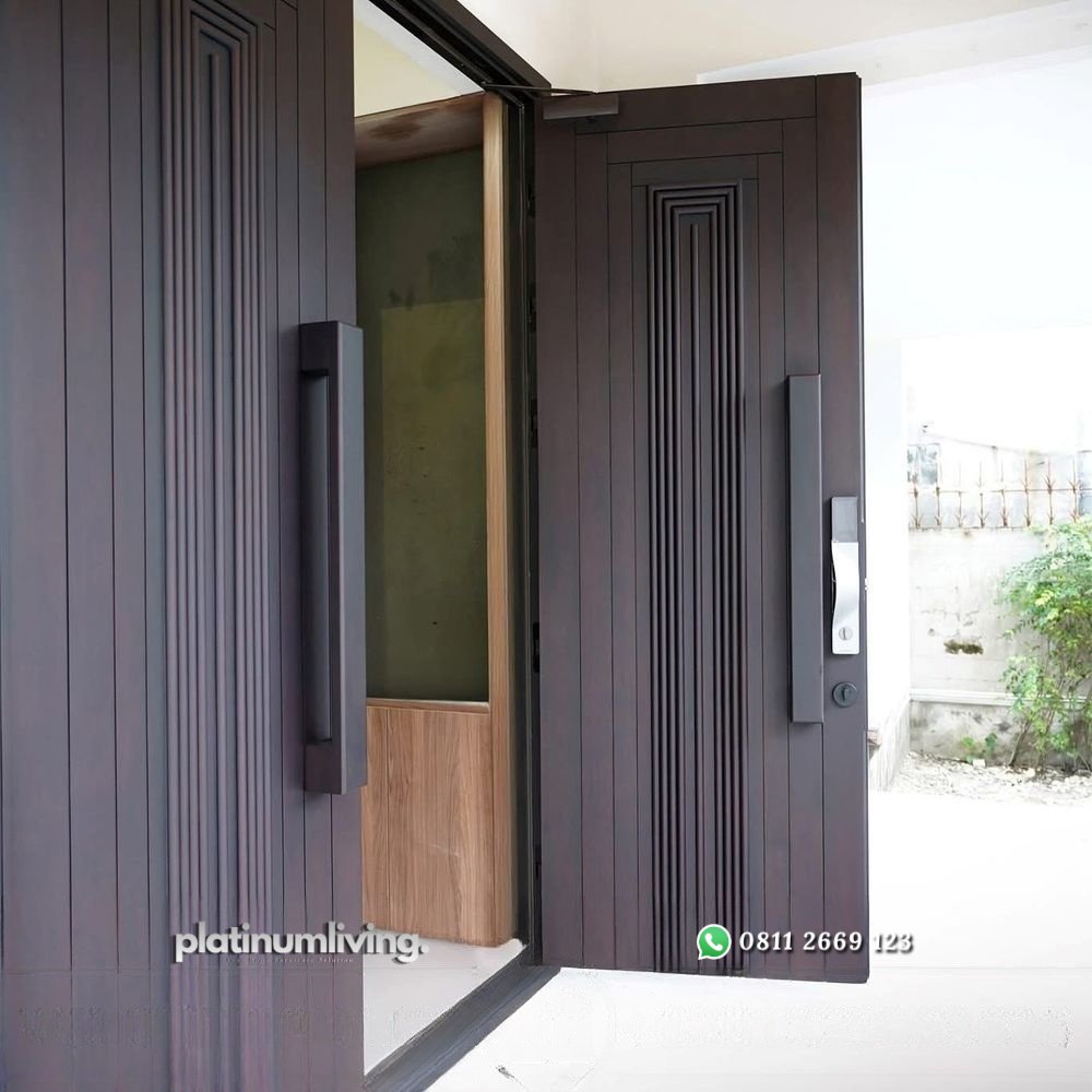 Pintu jati kupu tarung modern minimalis kontemporer PJ-359 platinumliving furniture jepara 3 Pintu jati kupu tarung modern minimalis kontemporer PJ-359 platinumliving furniture jepara 3
