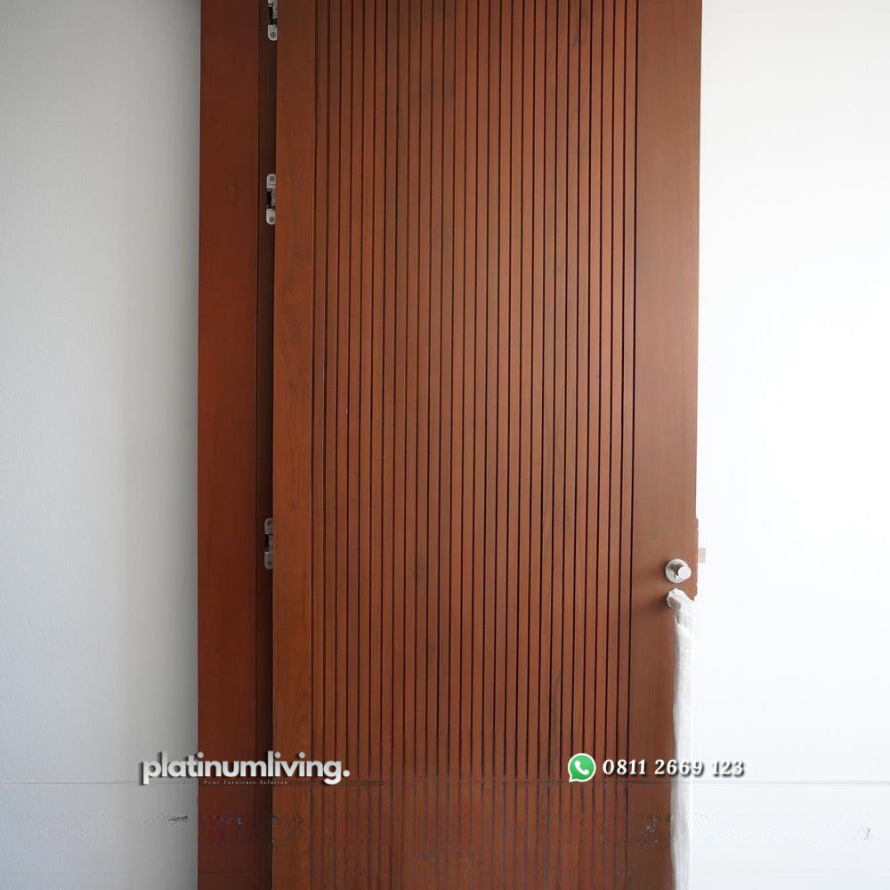 Pintu jati minimalis modern 2 daun wallnut doff PJ-263 platinumliving furniture jepara 3 Pintu jati minimalis modern 2 daun wallnut doff PJ-263 platinumliving furniture jepara 3