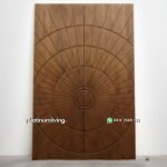 Pintu Jati minimalis modern Radial Geometris PJ-373 platinumliving furniture jepara