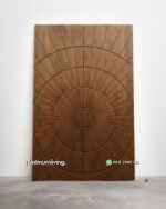 Pintu Jati minimalis modern Radial Geometris PJ-373 platinumliving furniture jepara