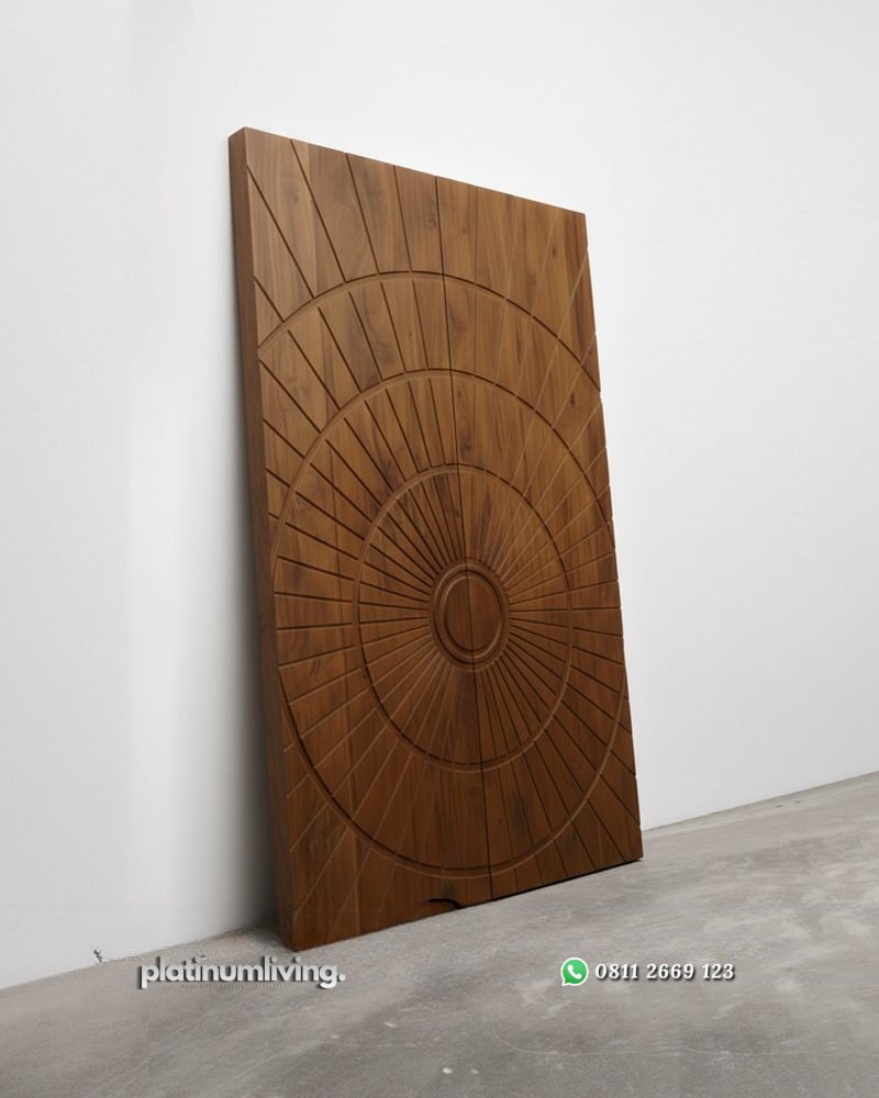 Pintu Jati minimalis modern Radial Geometris PJ-373 platinumliving furniture jepara 2 Pintu Jati minimalis modern Radial Geometris PJ-373 platinumliving furniture jepara 2